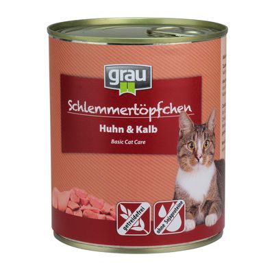 - Grau Schlemmertöpfchen getreidefrei 6 x 800 g Grau Schlemmertöpfchen getreidefrei 6 x 800 g