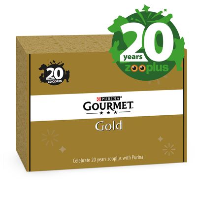 Zooplus Exclusive Jubileumeditie Gourmet Gold Verjaardagsbox zooplus exclusive kopen in de aanbieding
