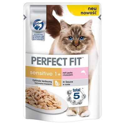 Perfect Fit Sensitive 1 Kattenvoer Zalm 24 X 85 perfect fit kopen in de aanbieding