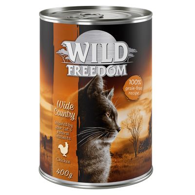 Image of Gemischtes Probierpaket: Wild Freedom Adult - 6 x 200 g ( 2 x Huhn, 2 x Seelachs, Rind, Ente)