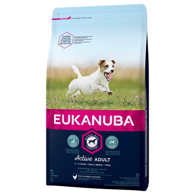 3Kg Small Breed Active Adult Kip Eukanuba Hondenvoer eukanuba kopen in de aanbieding