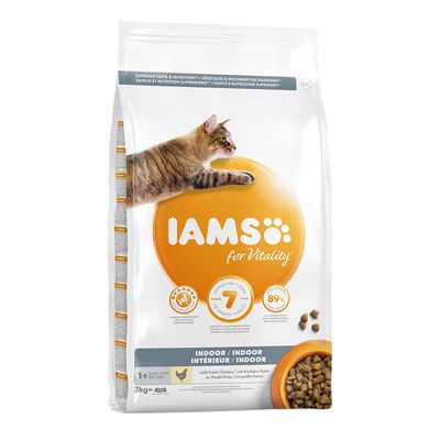 Iams Cat Adult Indoor Kip Dubbelpak 2 X 10 Kg iams kopen in de aanbieding