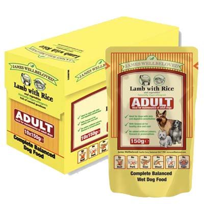 James Wellbeloved Adult - Agnello con riso - 10 x 150 g