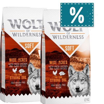 - Sparpaket Wolf of Wilderness "Soft & Strong" 2 x 12 kg Sparpaket Wolf of Wilderness "Soft & Strong" 2 x 12 kg