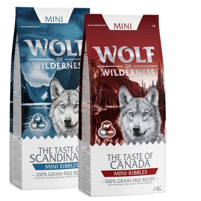- Wolf of Wilderness MINI Kroketten - gemischtes Probierpaket (2 x 1 kg) Wolf of Wilderness MINI Kroketten - gemischtes Probierpaket (2 x 1 kg)