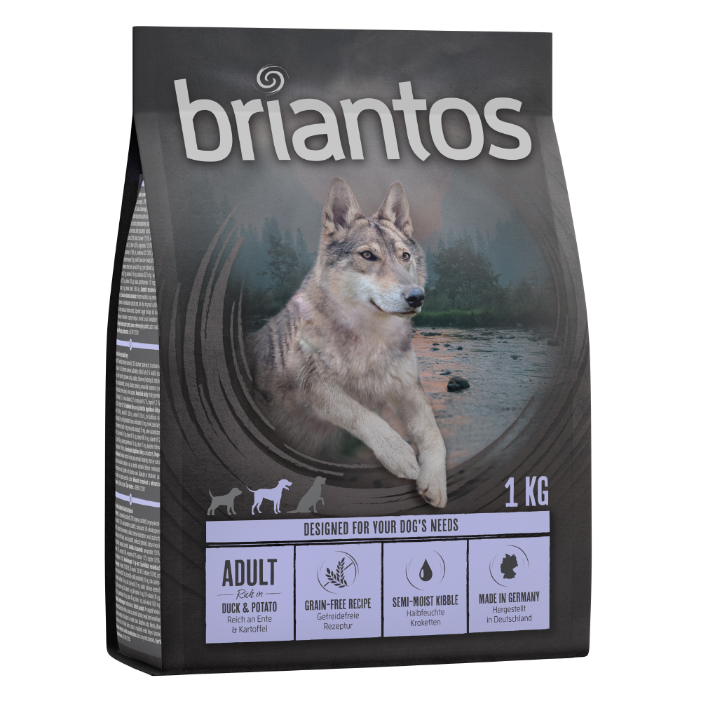 

Briantos bez obilnin 2 x 1 kg - zkušební balení - kachní a brambory + losos a brambory