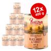 Set risparmio! Purizon Adult 12 x 400 g Alimento umido per cani - Selvaggina & Coniglio con zucca e mirtilli rossi