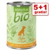 5 + 1 gratis! 6 x 400 / 800 g zooplus Bio - 6 x 800 g Pollo con Riso & Carota