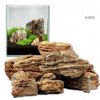 Pierres pagode claires pour aquarium Canyon Rock - kit 120 cm : 11 pierres naturelles, 24 kg environ