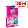 20 + 4 gratis! 24 x 15 g Vitakraft Cat Liquid Snack - Salmone + Omega 3