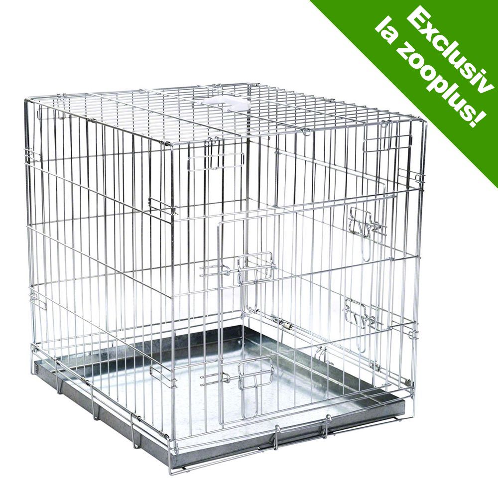 Double Door Cușcă de interior - L 55 x l 63 x î 61 cm