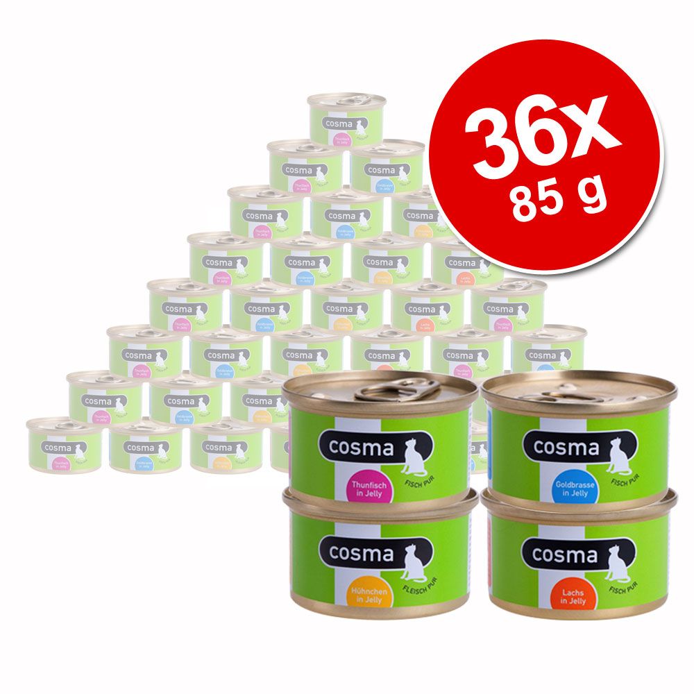 Image of Cosma Original en gelatina 36 x 85 g - Pack Ahorro - Pollo 04260077049166