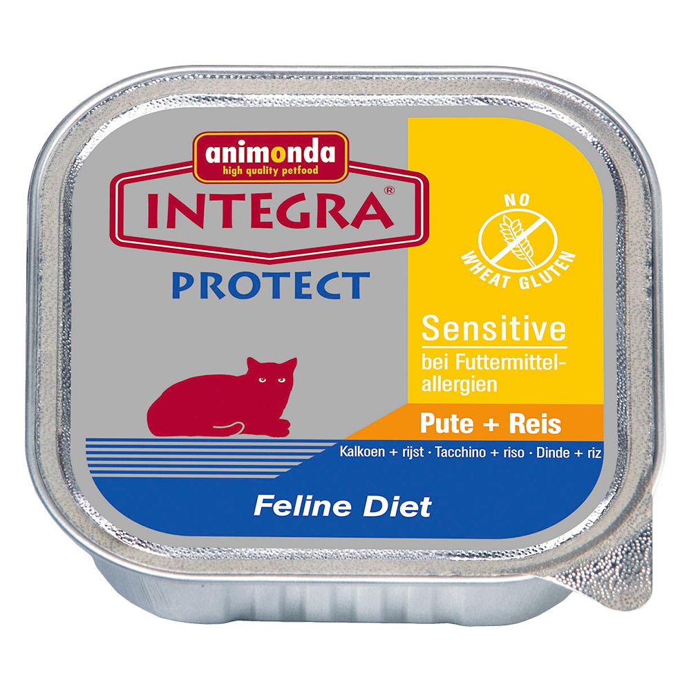 Image of Animonda Integra Protect Adult Sensitive 6 x 100 g - Pavo y patatas 04017721868532