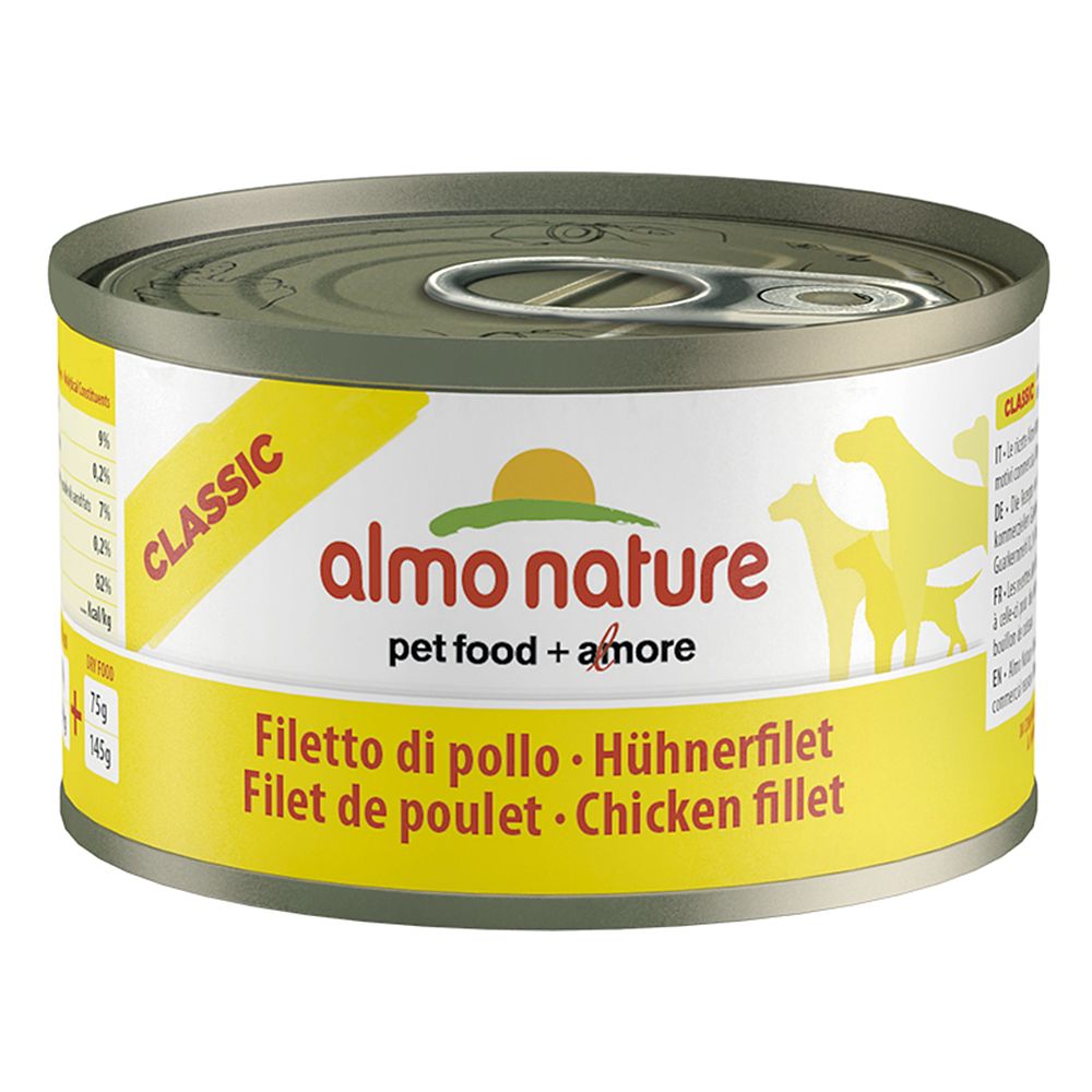 Almo Nature Classic Pachet economic HFC 12 x 95 g - File de pui