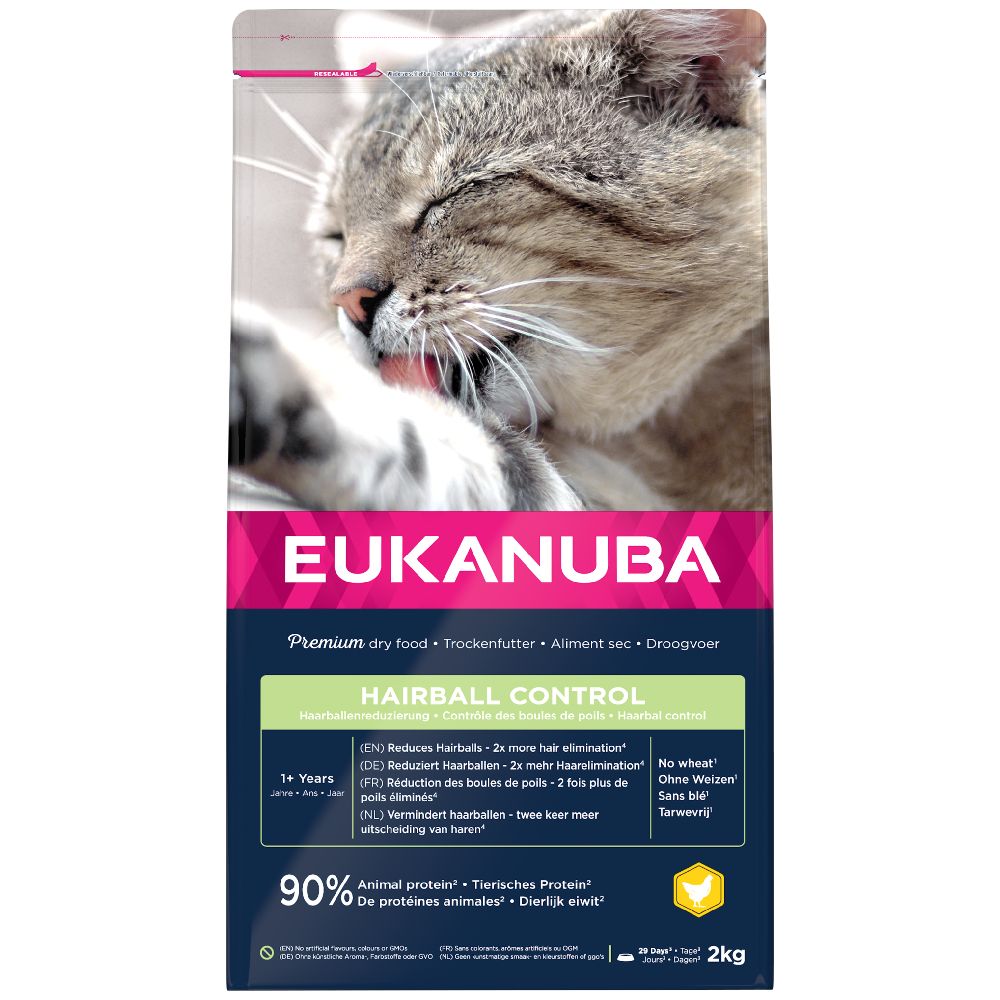 Eukanuba Hairball Control Adult.- 2 kg