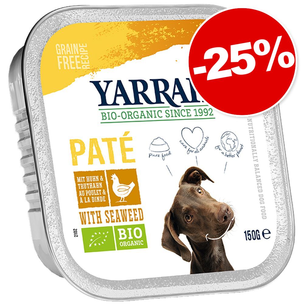 12x150g Chunks Vega, bouchées végétariennes, légumes bio, cynorrhodon bio Bio Yarrah Barquettes pour chien : 25 % de remise !
