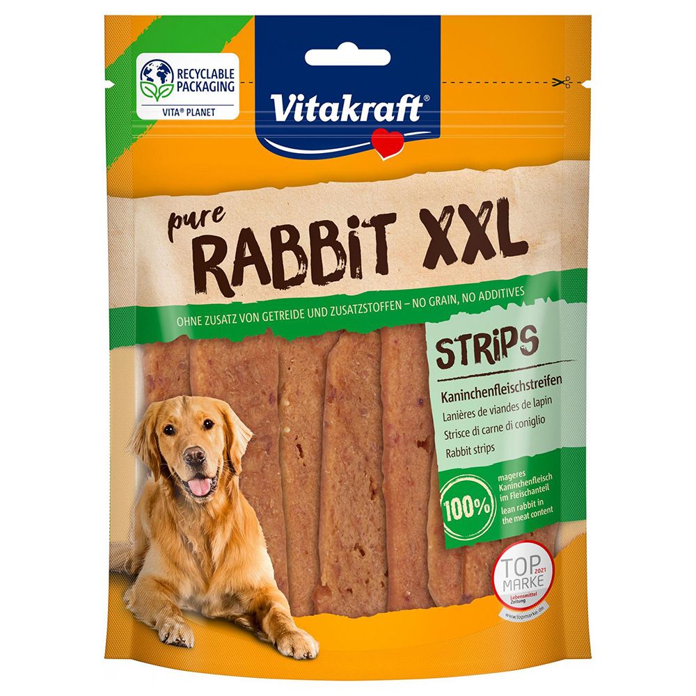 2x 250g Kaninchenfleischstreifen XXL Vitakraft Hundesnack