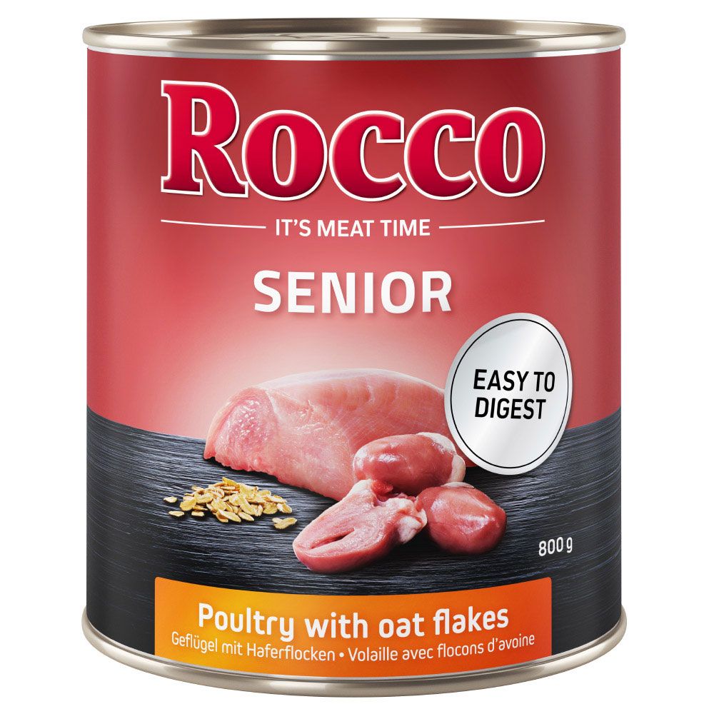 12 x 800g Senior - 2 Sorten Rocco Hundefutter nass