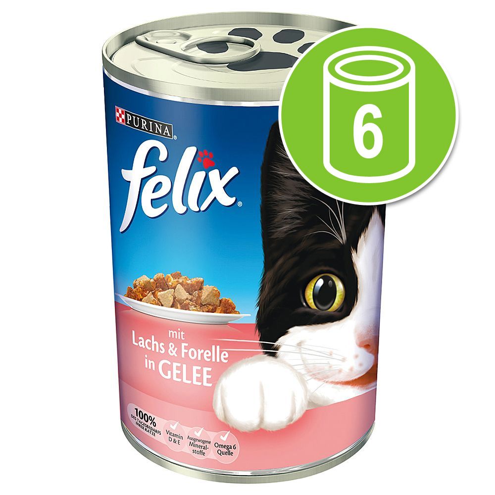 Image of Felix bocaditos 6 x 400 g - Conejo y pato en gelatina 04000487624405