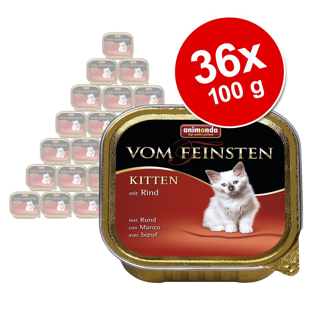 Image of Animonda vom Feinsten Kitten 36 x 100 g - Pack Ahorro - Pack mixto: 3 variedades 04017721832366