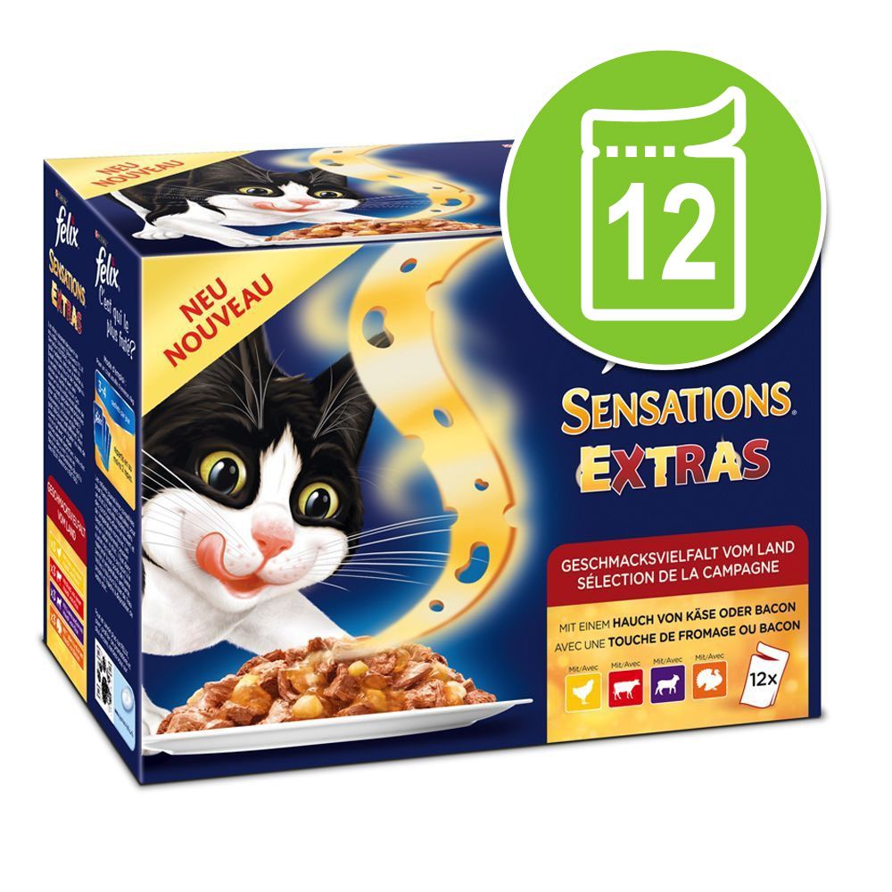 Image of Felix Sensations Extras 12 x 100 g - Selección de carne 07613035392625
