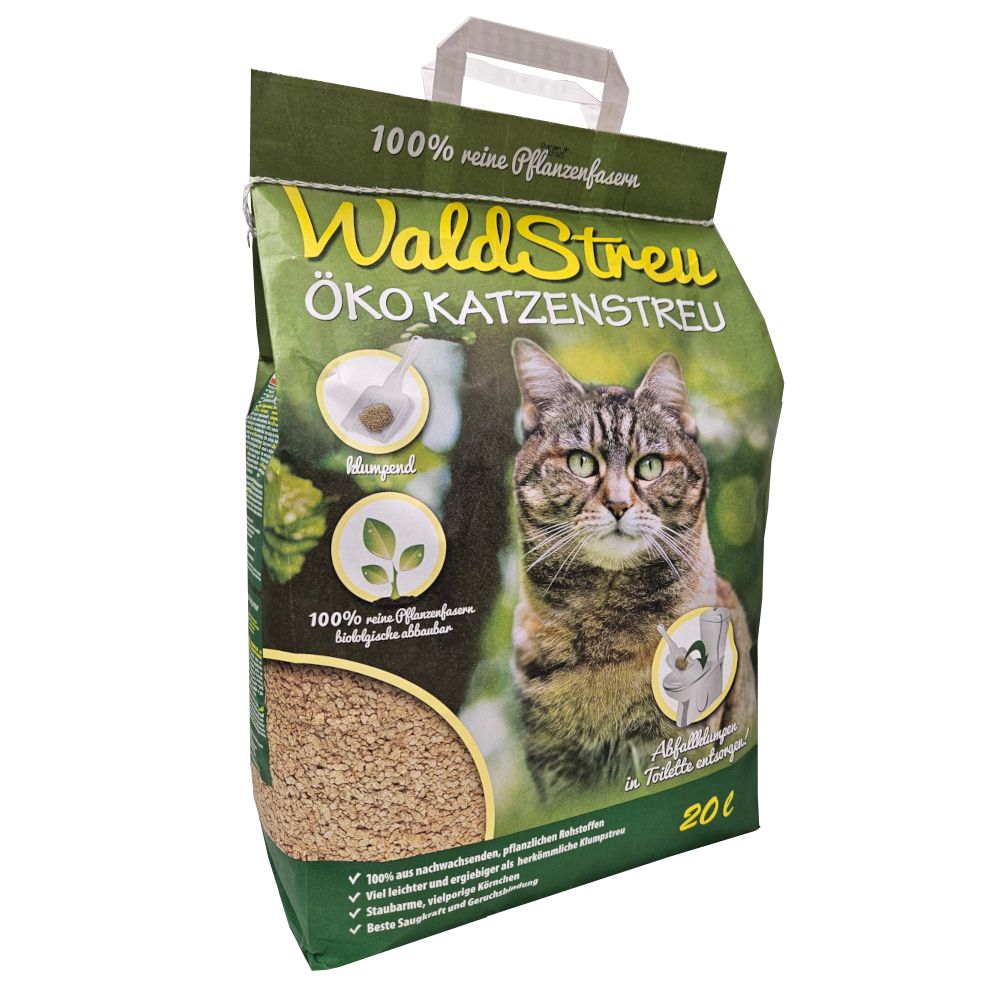 40l WaldStreu Klumpstreu Katzenstreu