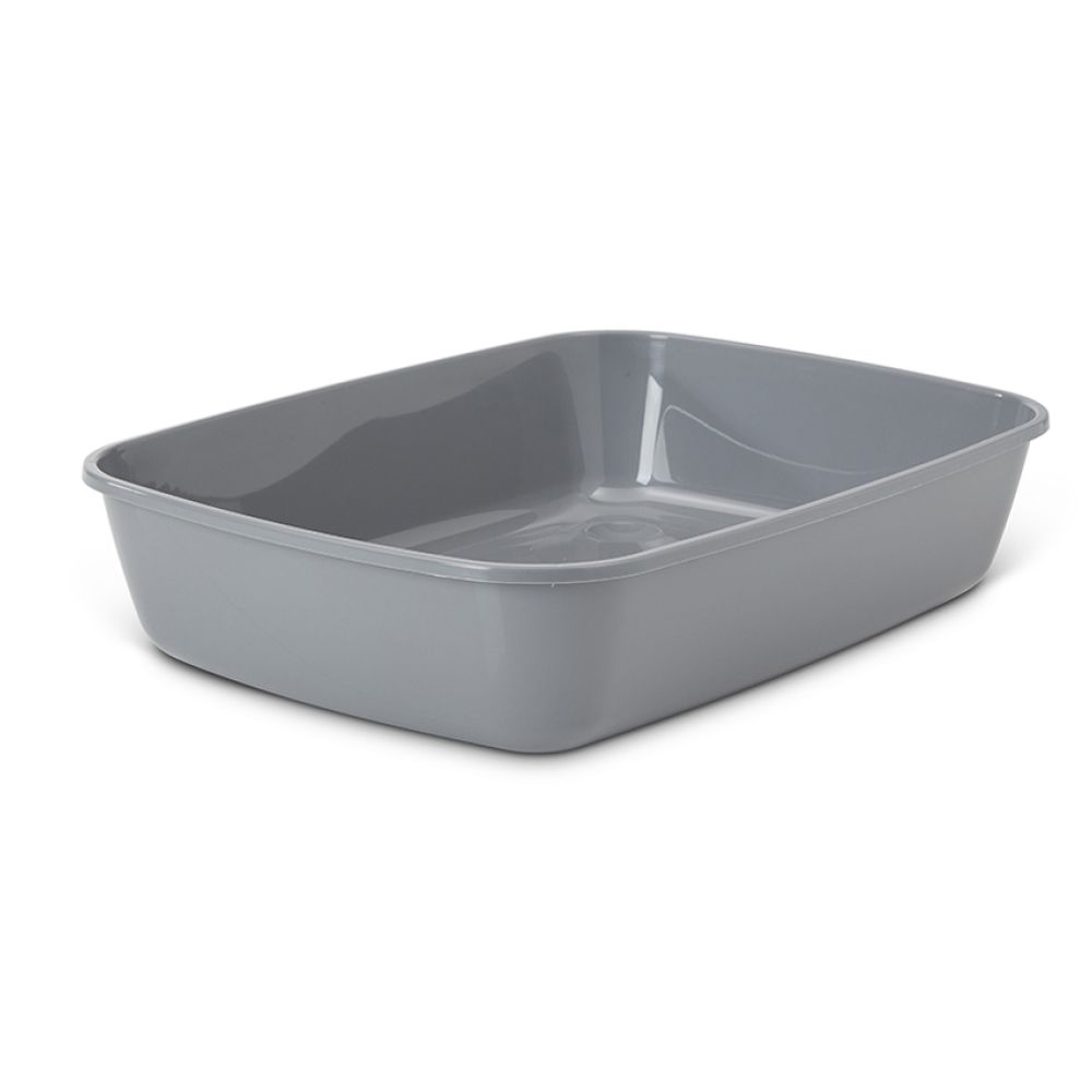 Savic Katzentoilette Iriz ohne Rand, 42 cm.- Toilette grau