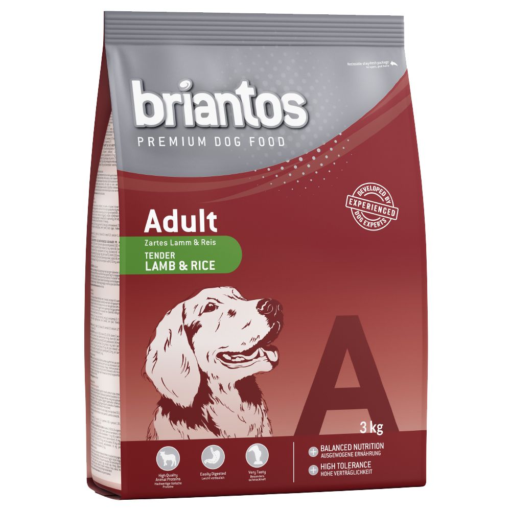 14kg Adult mit Lamm & Reis Briantos Hundefutter trocken 14kg Adult mit Lamm & Reis Briantos Hundefutter trocken