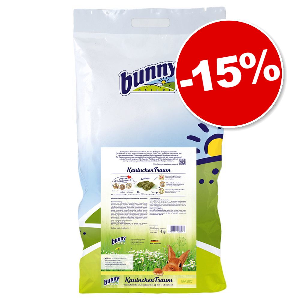 4kg BASIC Rêve Bunny pour lapin nain : 15 % de remise !