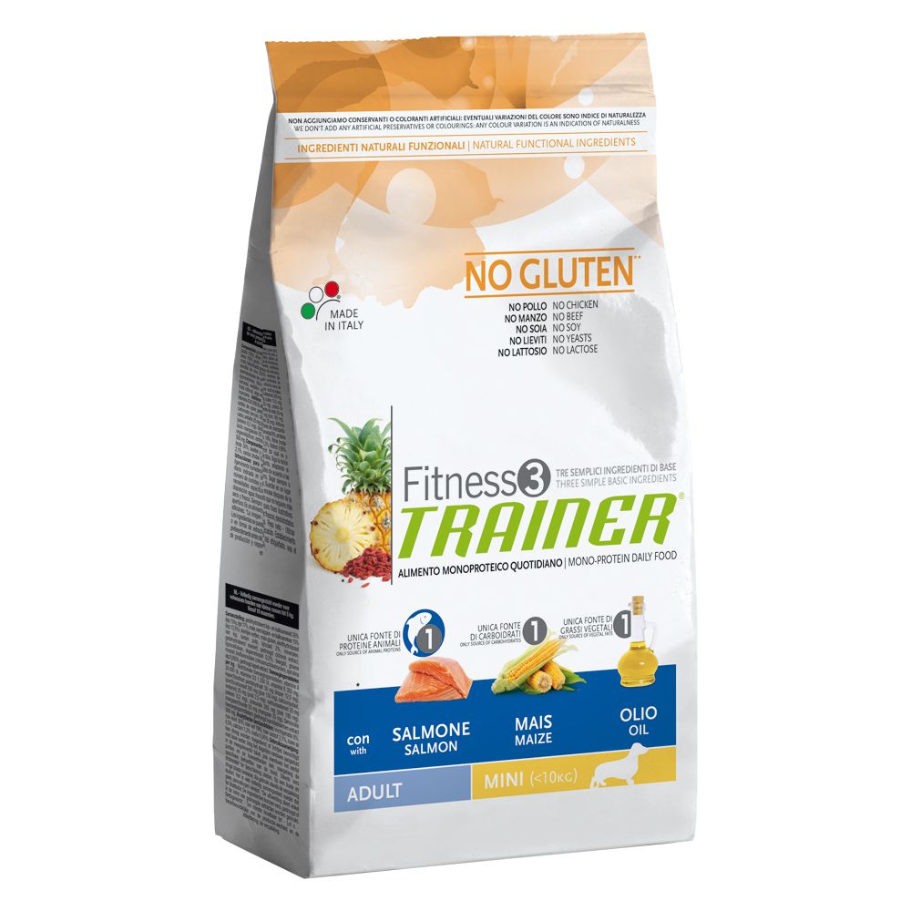 Image of Trainer Fitness 3 Adult Mini con salmón y maíz - 2 x 7,5 kg - Pack ahorro 08059149035321