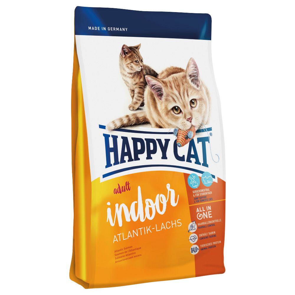 Happy Cat Indoor Adult, z łososiem atlantyckim  4 kg