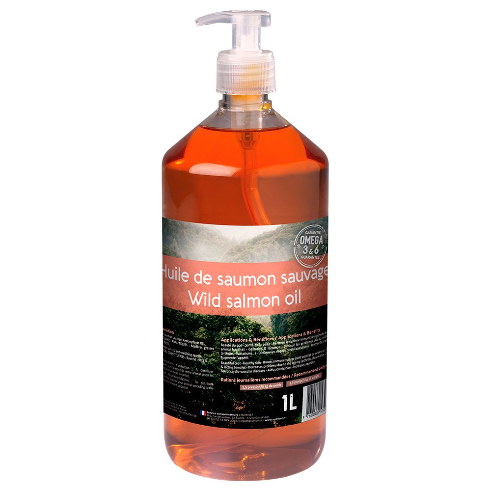 Aceite de salmón Nutrivet Inne para mascotas - 1 L Aceite de salmón Nutrivet Inne para mascotas - 1 L