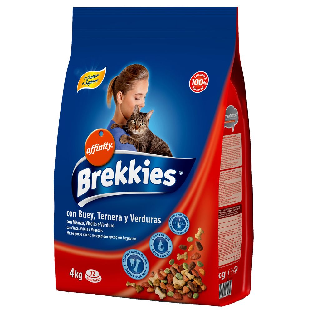 Image of Brekkies con buey, ternera y verduras para gatos - 4 kg 08410650159072