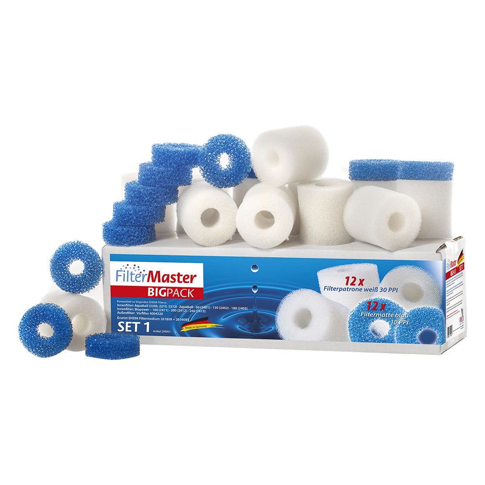 Image of Filtermaster BigPack Sets de material filtrante - Set 1: para filtros EHEIM 2208-2212, Aquaball 60-80 04043366990017