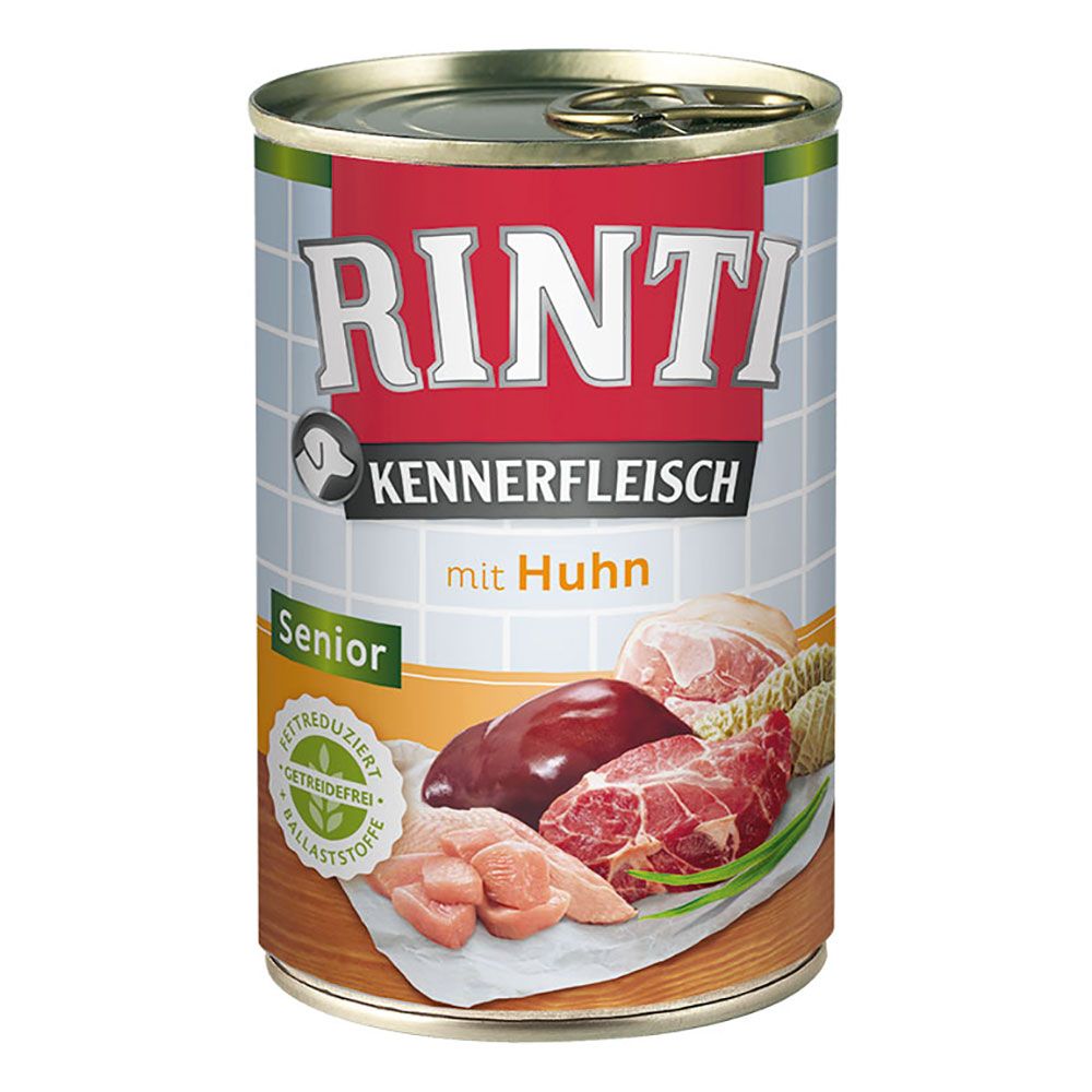 RINTI Pachet economic Kennerfleisch 24 x 400 g - Senior: pui