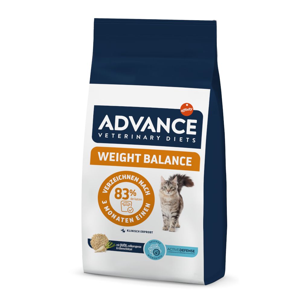 8kg Veterinary Diets Weight Balance Advance Katzenfutter trocken