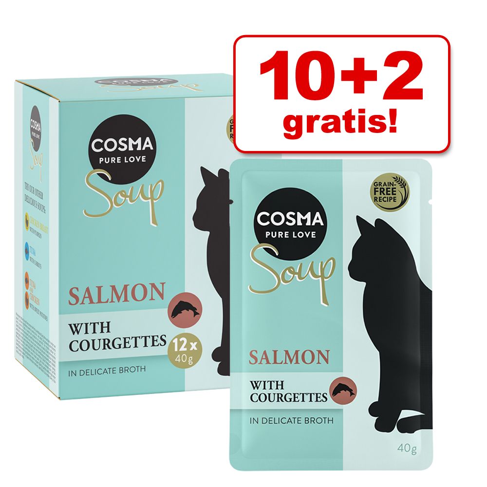 10 + 2 gratis ! Cosma Soup 12 x 40 g - H�hnchenbrust mit K�rbis
