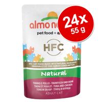 Tilaa Almo Nature HFC Pouch -säästöpakkaus: 24 x 55 g - tonnikala & kana