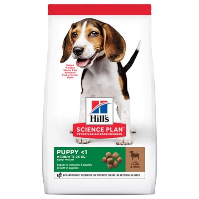 - Hill's Science Plan Puppy <1 Medium mit Lamm & Reis Hill's Science Plan Puppy <1 Medium mit Lamm & Reis