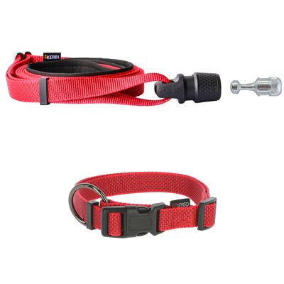 - GOLEYGO Set aus Halsband und Leine, rot - by Kerbl GOLEYGO Set aus Halsband und Leine, rot - by Kerbl