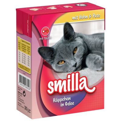 6 X 380 G Smilla Hapjes In Gelei Kattenvoer Met Zalm smilla kopen in de aanbieding 6 X 380 G Smilla Hapjes In Gelei Kattenvoer Met Zalm smilla kopen in de aanbieding