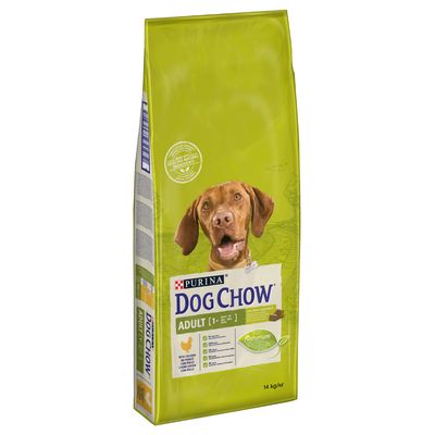 Dog Chow Adult Kip Hondenvoer Dubbelpak 2 X 14 Kg dog chow kopen in de aanbieding