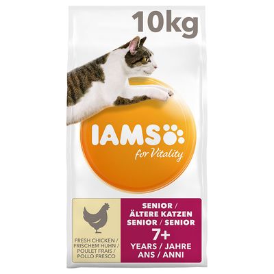 Image of IAMS for Vitality Ältere Katzen mit Frischem Huhn - 10 kg