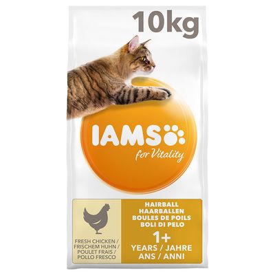 Image of IAMS for Vitality Hairball Ausgewachsene Katzen Huhn - 10 kg