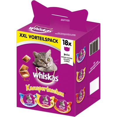 Whiskas Temptations Xxl Voordeelpakket 18 X 72 whiskas kopen in de aanbieding