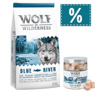 - Wolf of Wilderness Adult 12 kg Trockenfutter + gefriergetrocknete Premiumsnacks Wolf of Wilderness Adult 12 kg Trockenfutter + gefriergetrocknete Premiumsnacks