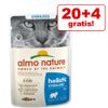 20 + 4 gratis! 24 x 70 g Almo Nature Holistic  - Digestive Help Pollame