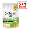 5 + 1 gratis! 6 x 85 g Schesir Bio Buste - Maiale bio