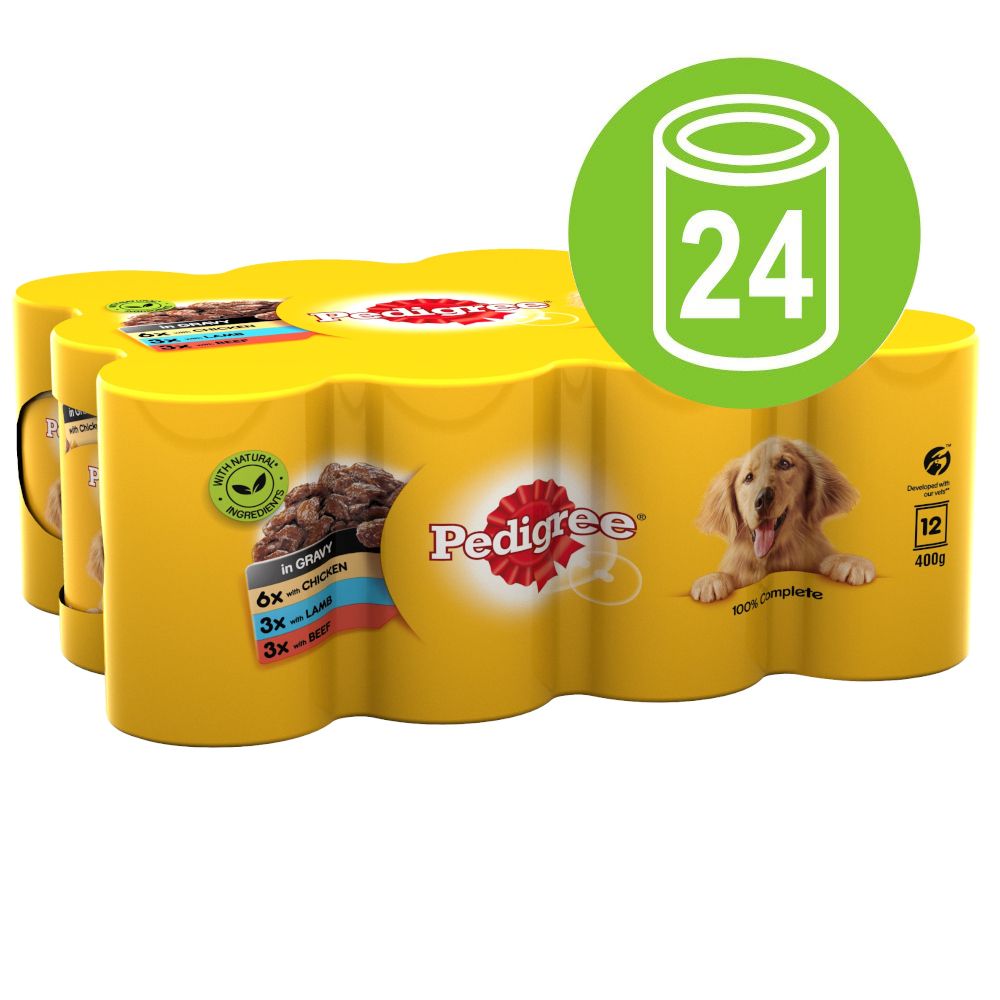 Multipack Pedigree Adult Selection 24 x 400 g pour chien - sélection de viande en gelée (24 x 385 g)