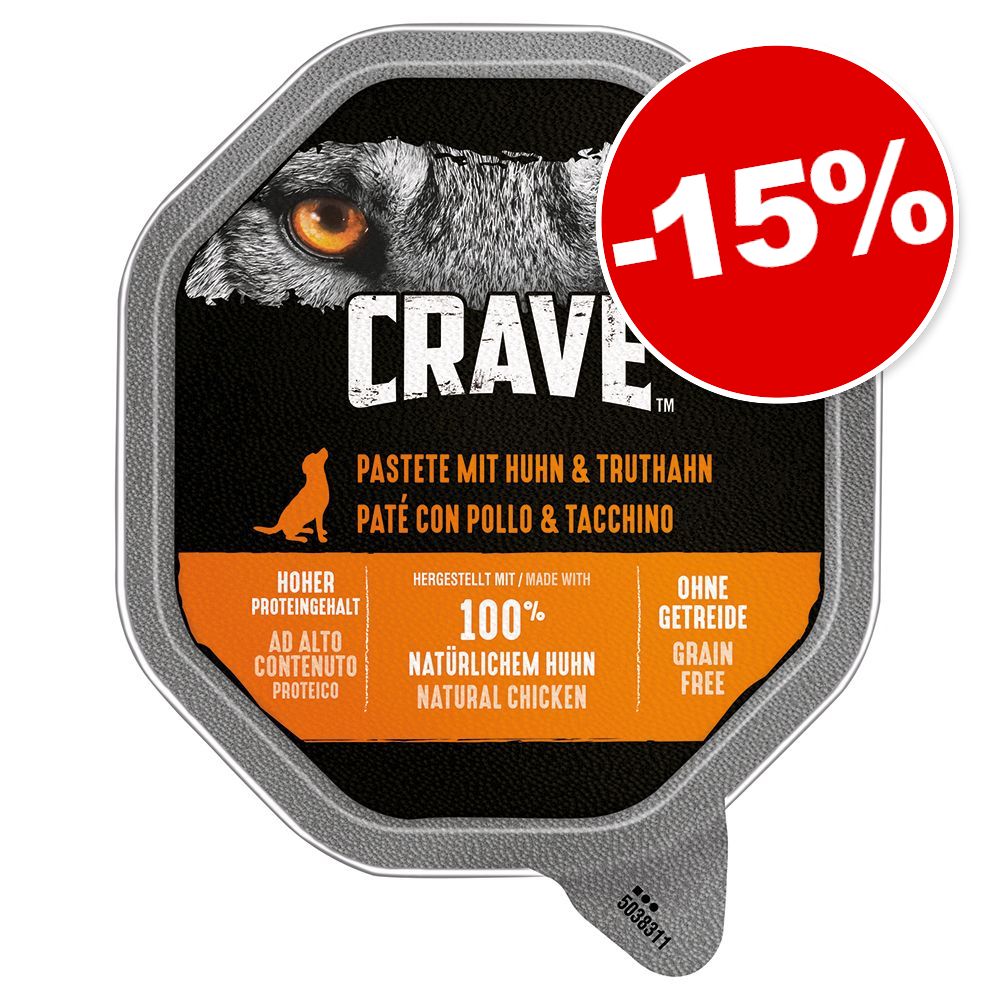 150g agneau, boeuf Crave barquette pour chien